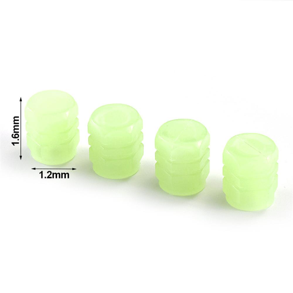 Bộ 4 Nắp Van Bánh Xe Phát Sáng Chống Bụi Thông Dụng Dành Cho Xe Hơi / Xe Máy T1W6