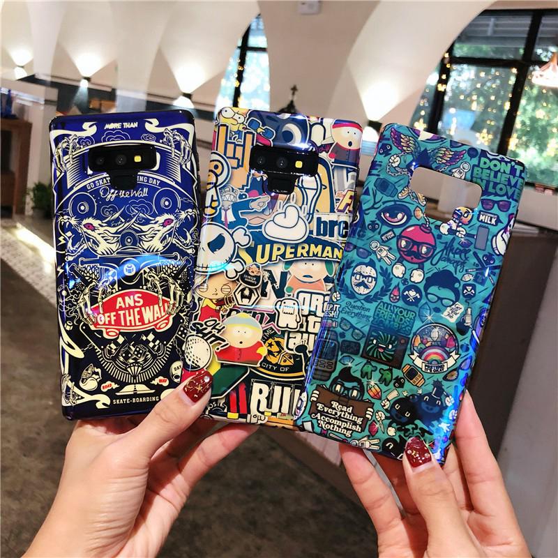 Ốp lưng TPU mềm chống sốc mỏng in hình hoạt hình thời trang cho Samsung Galaxy Note 8 / 9
