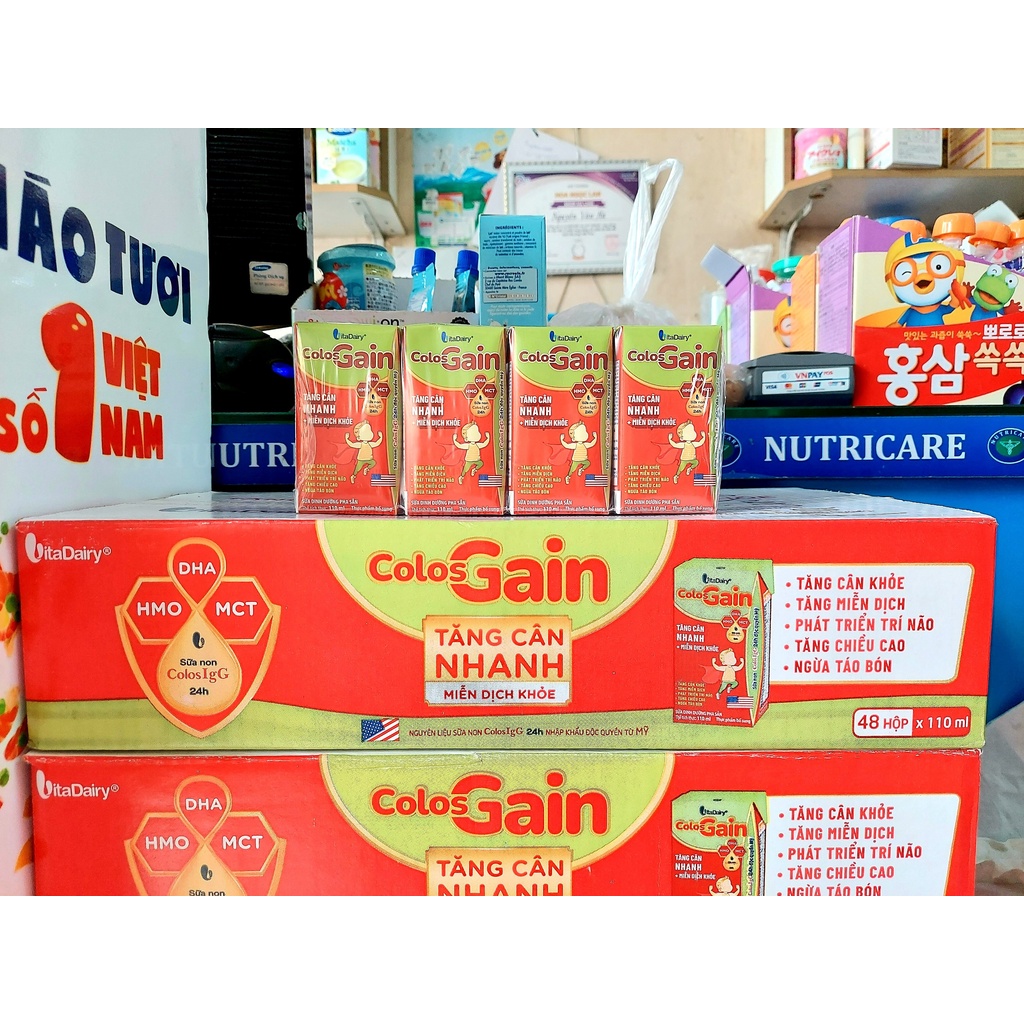 Lẻ 1 lốc Sữa Colosgain Colos Gain Pha Sẵn 110ml