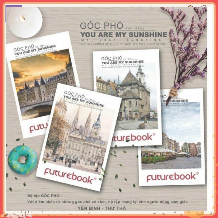 Tập vở Kẻ Ngang Futurebook Góc phố khổ B5 - 80,120, 200 Trang ĐL 80gsm