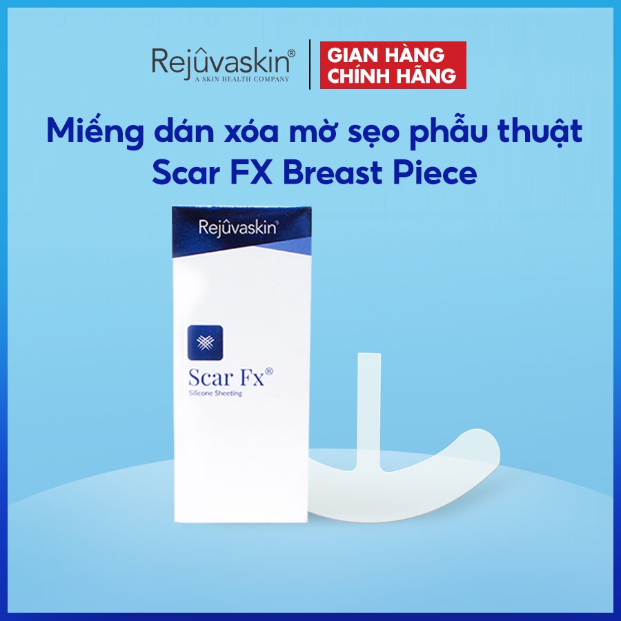 [Mã COSREJU4 -8% cho đơn 250k] Miếng dán xóa mờ sẹo phẫu thuật REJUVASKIN Scar FX Breast Piece