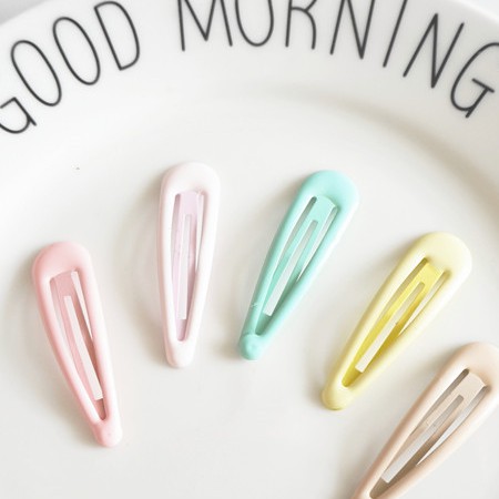Kẹp tóc hình giọt nước màu sắc ngọt ngào