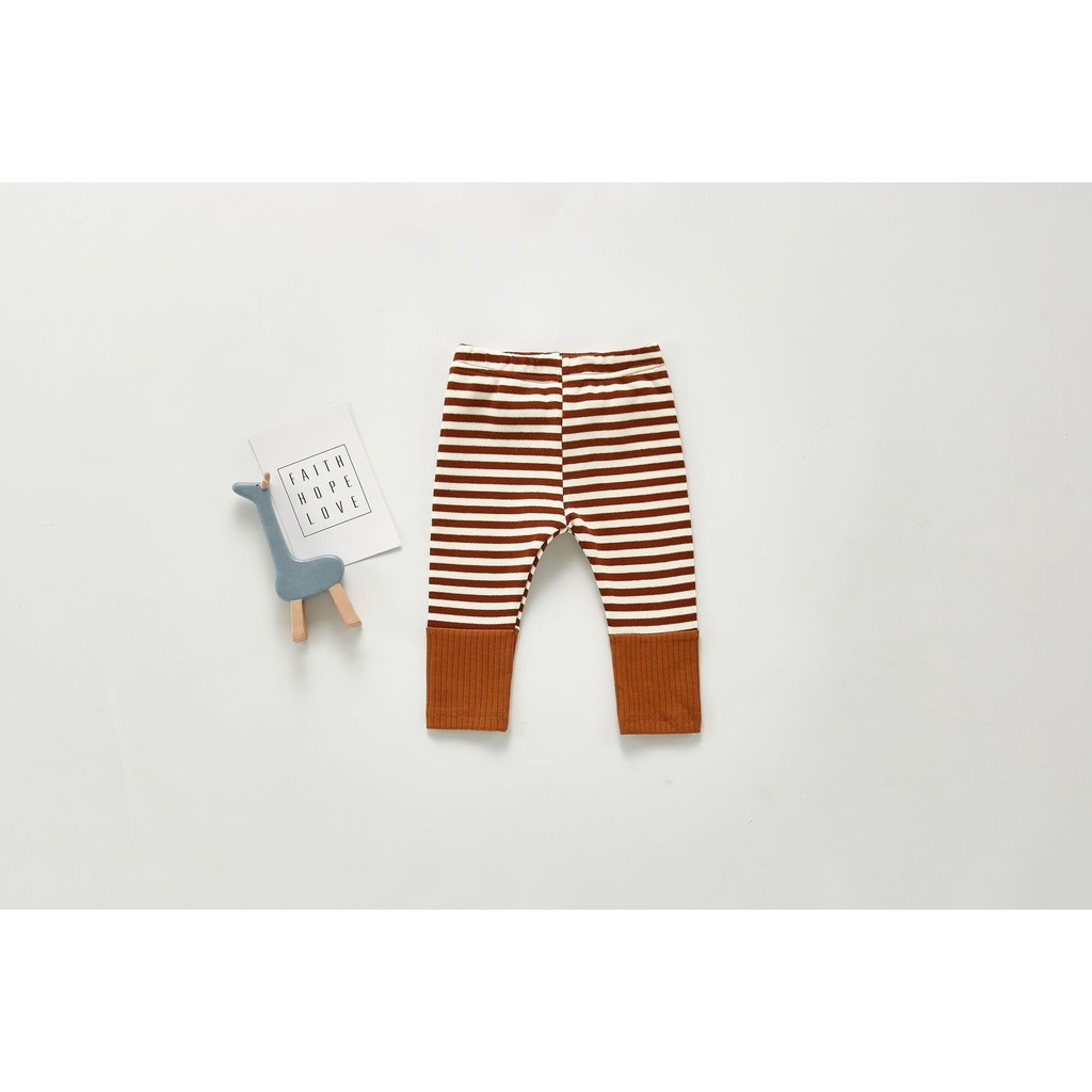Quần Legging Họa Tiết Kẻ Sọc Xinh Xắn Thời Trang Cho Bé Gái 0249