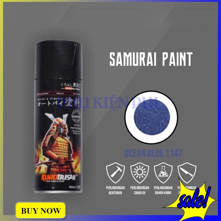 Sơn xịt xe máy màu xanh dương Samurai chính hãng 80/1147