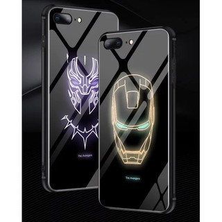 Ốp điện thoại SAMAWMIVI, Ốp điện thoại nam phát quang, iPhone 7/7plus/8/8plus, ốp điện thoại ironman, hổ phát quang