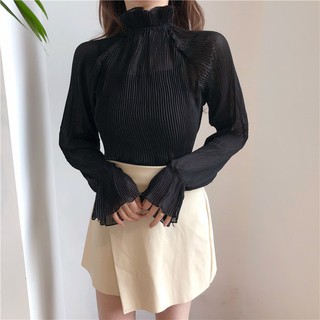 CiCi💎 Áo len xước tay loe [ORDER]