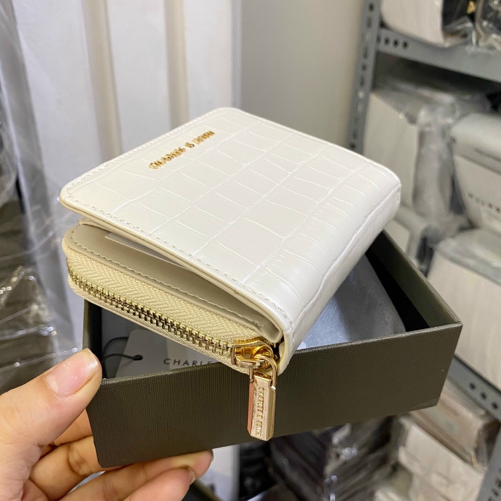 {có thể đeo chéo}ví gập nữ da sấú mã CK6 10770420