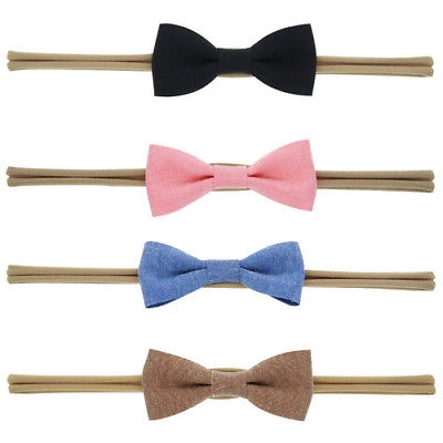 Set 4 băng đô phối nơ dễ thương cho bé gái