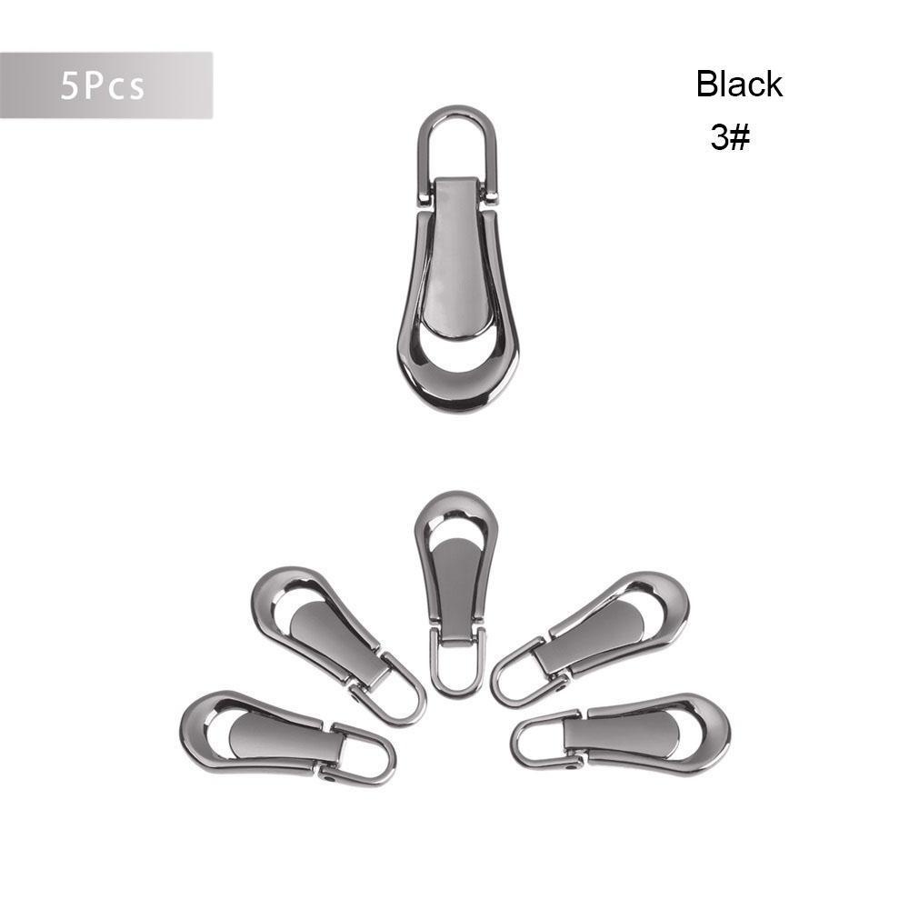 SHOUKEY Set 5 Dây Khóa Kéo 8 Kiểu Bằng Kim Loại Dùng Để Sửa Chữa Quần Áo / Túi Xách