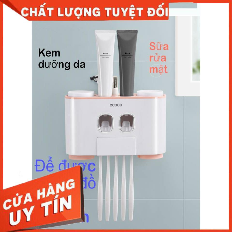 Nhả Kem Đánh Răng Cao Cấp - Thương Hiệu Nhật Bản ECOCO (Tặng Kèm 4 Cốc Đế Từ)