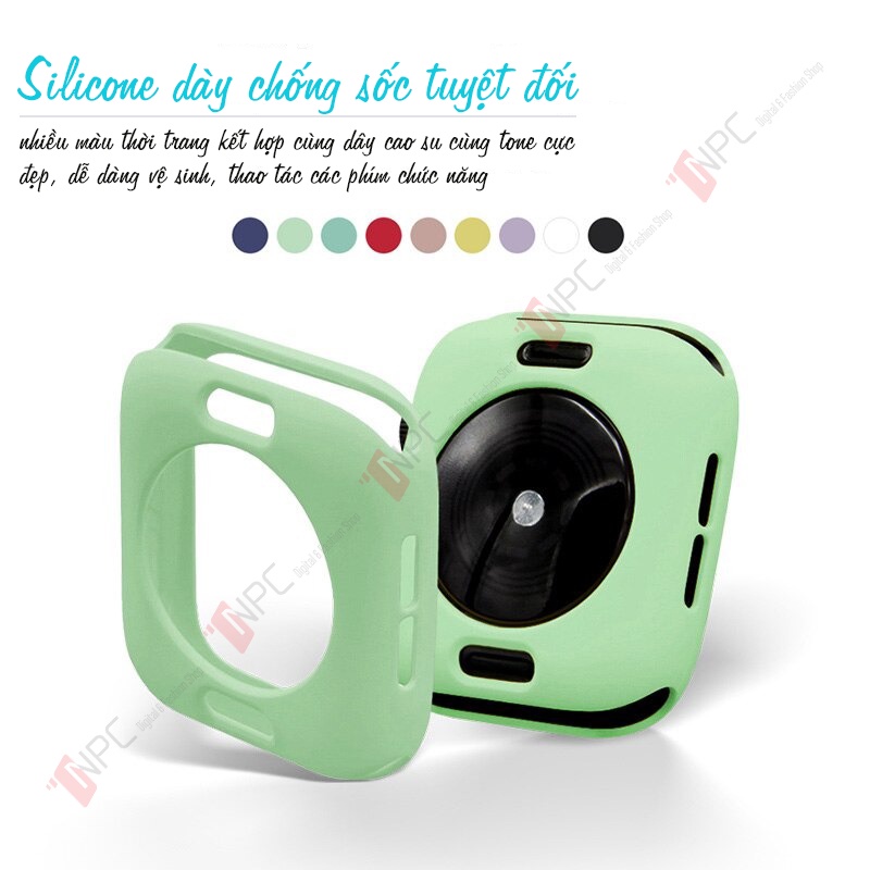 Ốp Bảo Vệ Đồng Hồ APW Color Candy Series 6/SE/5/4/3/2/1 38mm 42mm 40mm 44mm Chống Trầy Sước Va Đập