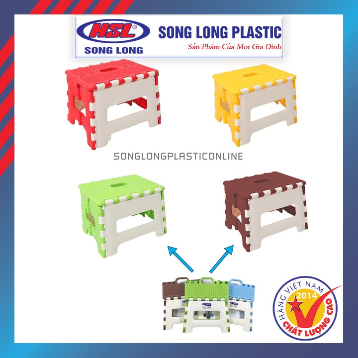 Ghể Đẩu Trung Gấp Song Long 2578 🚨SIÊU RẺ !!! RẺ NHẤT🚨  GHẾ XẾP NHỰA - GHẾ GẤP