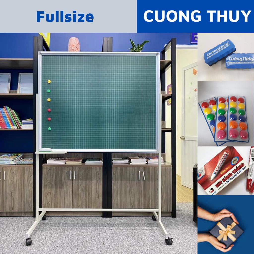 Bảng di động xanh, KT: 80x120cm, 100x120cm dòng Standard - Bảng Cường Thúy
