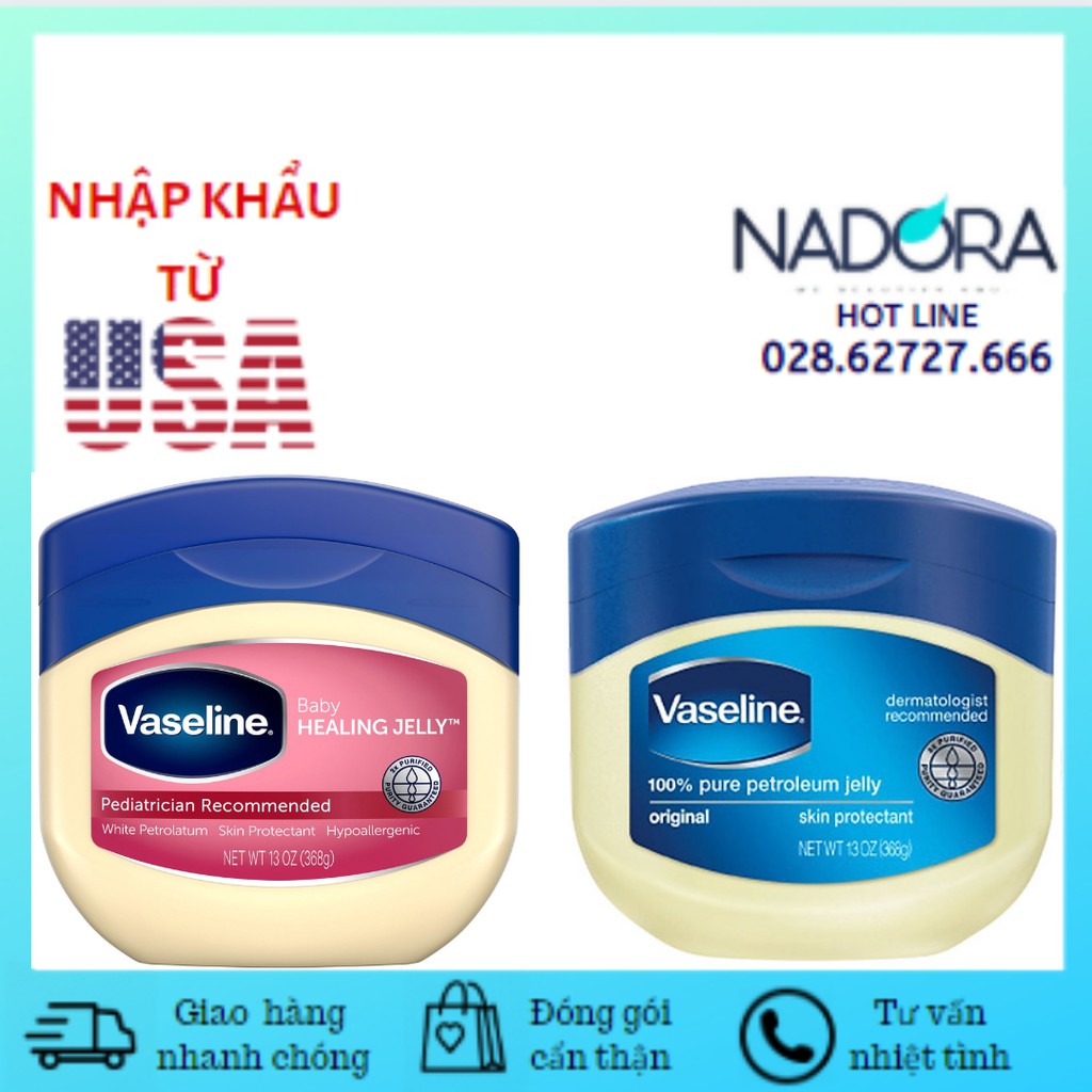 [Trẻ Em + Người Lớn] Sáp Dưỡng Ẩm VASELINE Healing Jelly (368g)