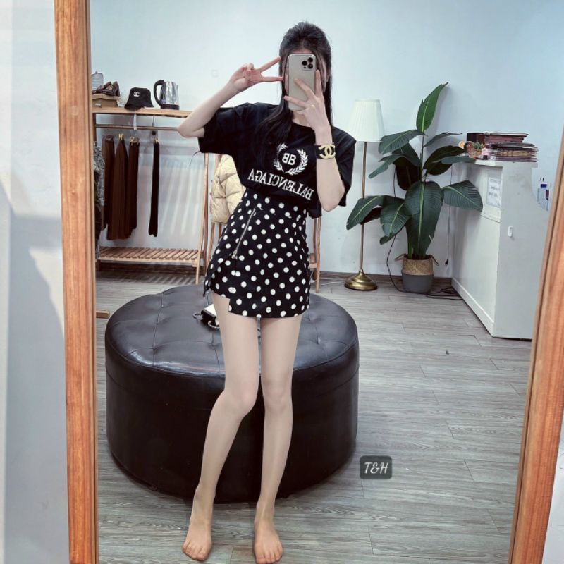 Quần giả váy khóa hàng QCL1