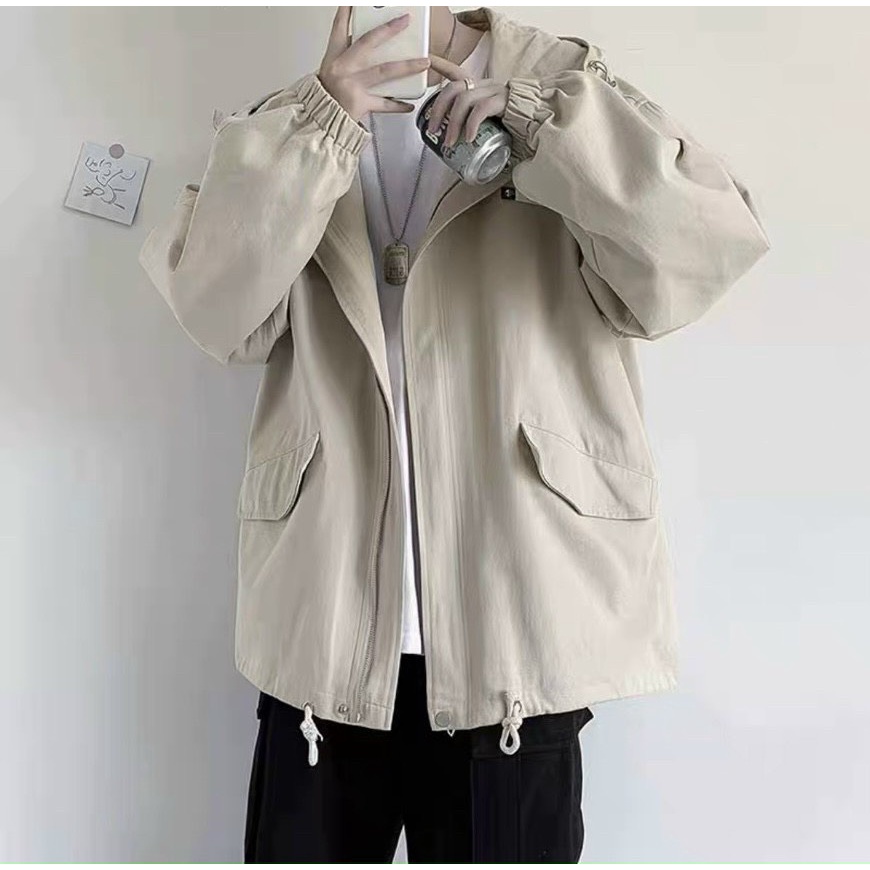 ÁO KHOÁC DÙ NHẸ KIỂU BOMBER UNISEX KHÓA KÉO TRƠN CHỐNG NẮNG SIÊU RẺ U3994