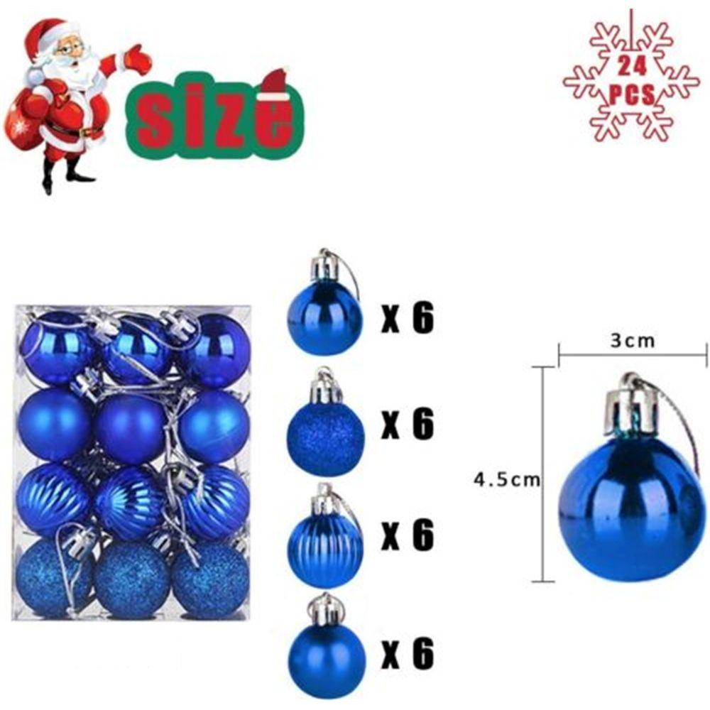 CONOPERY Bộ 24 Phụ Kiện Trang Trí Giáng Sinh DIY Xinh Xắn