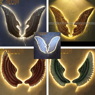 [Mã SKAMLTSM9 giảm 10% đơn 99K] Đôi cánh thiên thần decor trang trí treo tường cho cửa tiệm