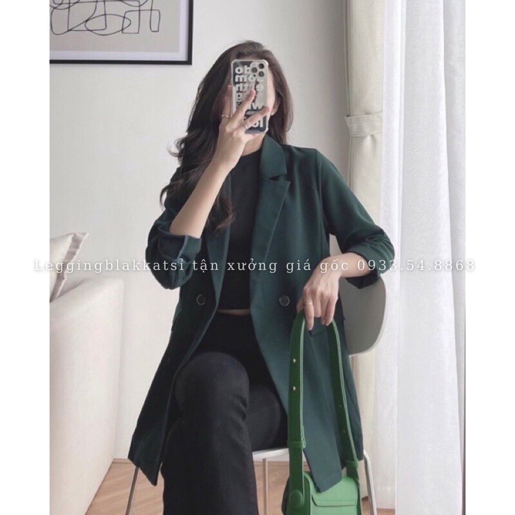 Áo khoác blazer nữ dáng dài 5 màu siêu hot hit phong cách hàn quốc áo blazer nữ 381