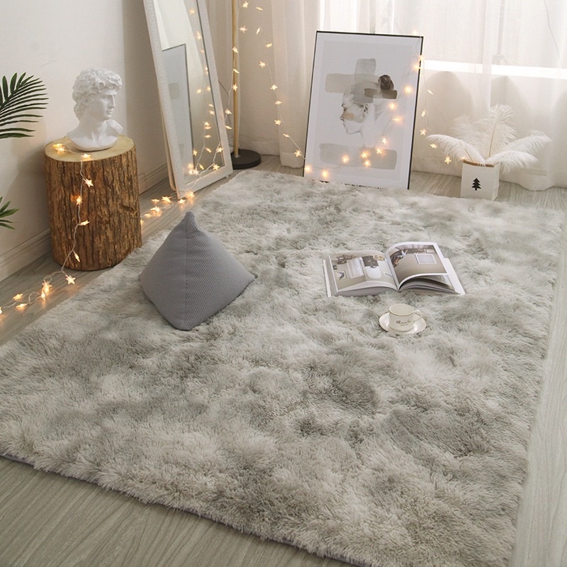Thảm lông 1m6 x 2m trang trí nhà cửa, thảm lông trải sàn phòng ngủ, khách decor trang trí