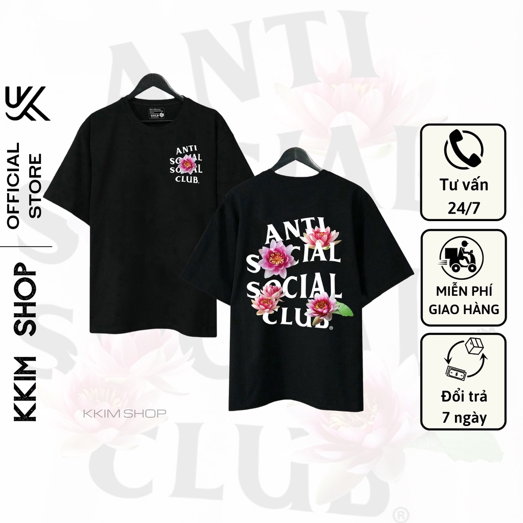 Áo Thun Tay Lỡ ASSC, Form rộng oversize, áo phông unisex, chất liệu Cotton - KKIM Shop