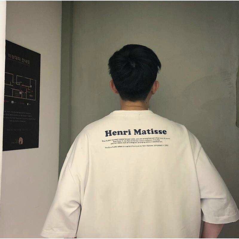 Áo thun tay lỡ 194SHOP vải coton dày dặn, co dãn, form rộng -  HENRI MATUSSE