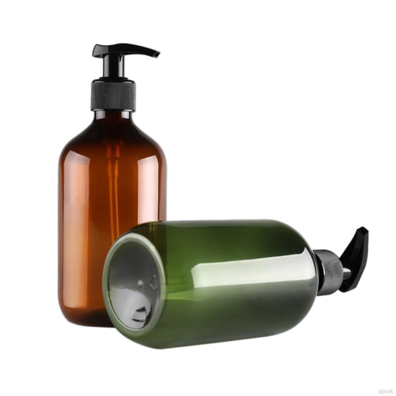 Chai nhựa tròn rỗng đựng dầu gội/sữa tắm có thể đổ đầy dung tích 500ml