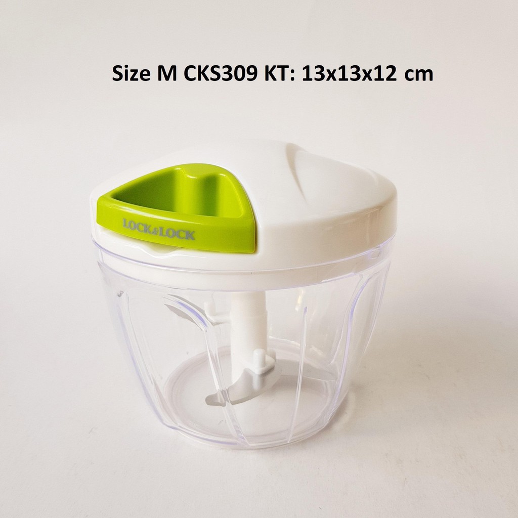 Dụng Cụ Xay Tỏi Ớt, Băm Rau Củ Quả, Cắt Nhỏ Thực Phẩm Lock&Lock Mini Slicer CKS309 - Size M - Hàng Chính Hãng