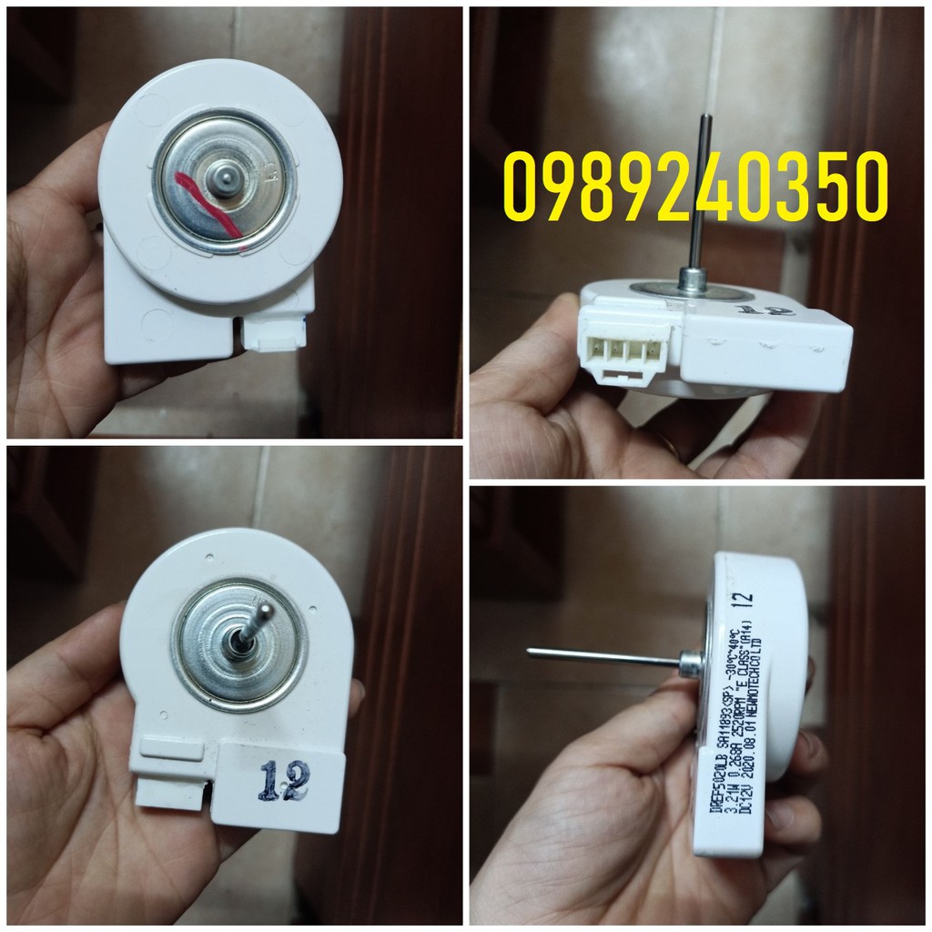 Mô tơ quạt sứ tủ lạnh Samsung DC 12V mới chính hãng