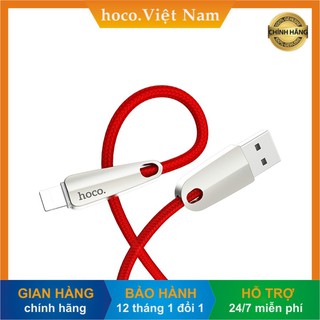 [Hoco Việt Nam] Cáp sạc thông minh tự ngắt HOCO U35 dây bện dù siêu bền | USB to Lightning/ Micro/ Type C - chính hãng