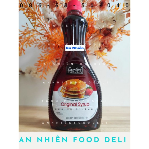 Xi Rô Bắp Original Syrup Maple American chai 710ml