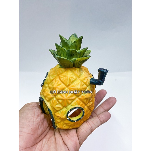 MÔ HÌNH NHÀ BẰNG KHÓM TRANG TRÍ BỂ CÁ, TIỂU CẢNH CAO 13CM