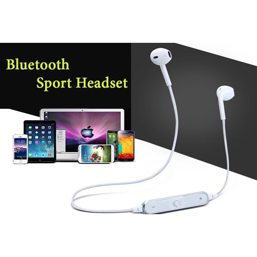 Tai Nghe Bluetooth Thể Thao S6 Sports Headset có Míc đàm thoại