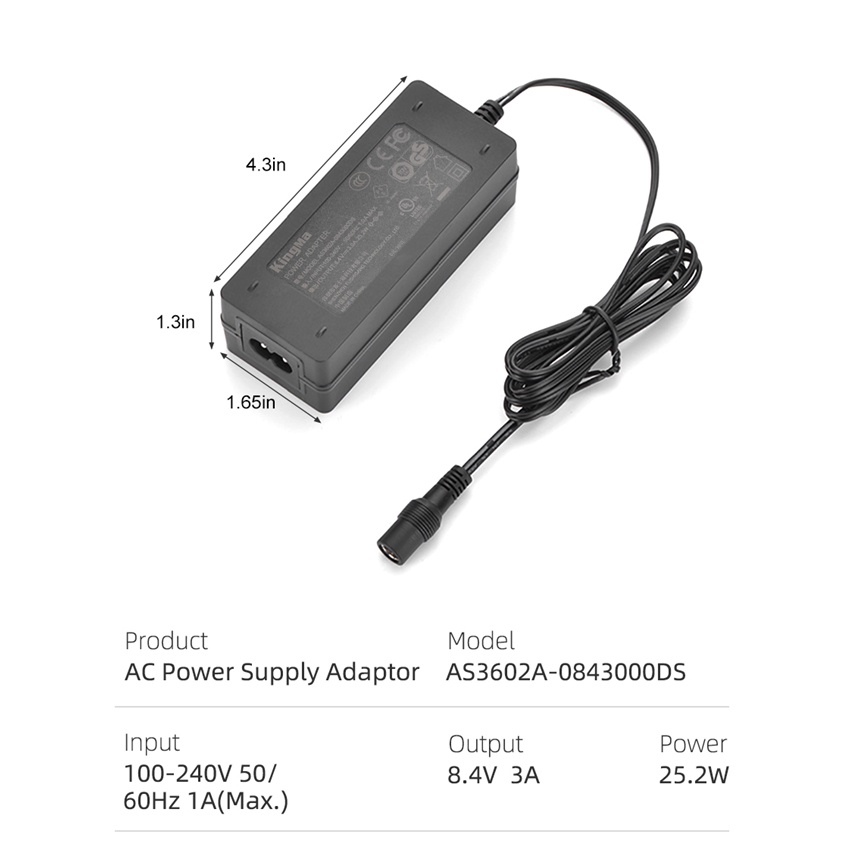 Bộ Pin Ảo Kingma NP-W235 Kèm Bộ Chuyển Đổi Nguồn Điện EU Plug Power Adaprter