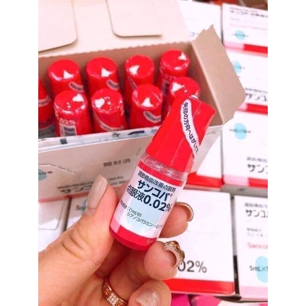 Nguyên hộp 10 Chai Nhỏ Mắt Sancoba Nhật Bản Chai 5ml