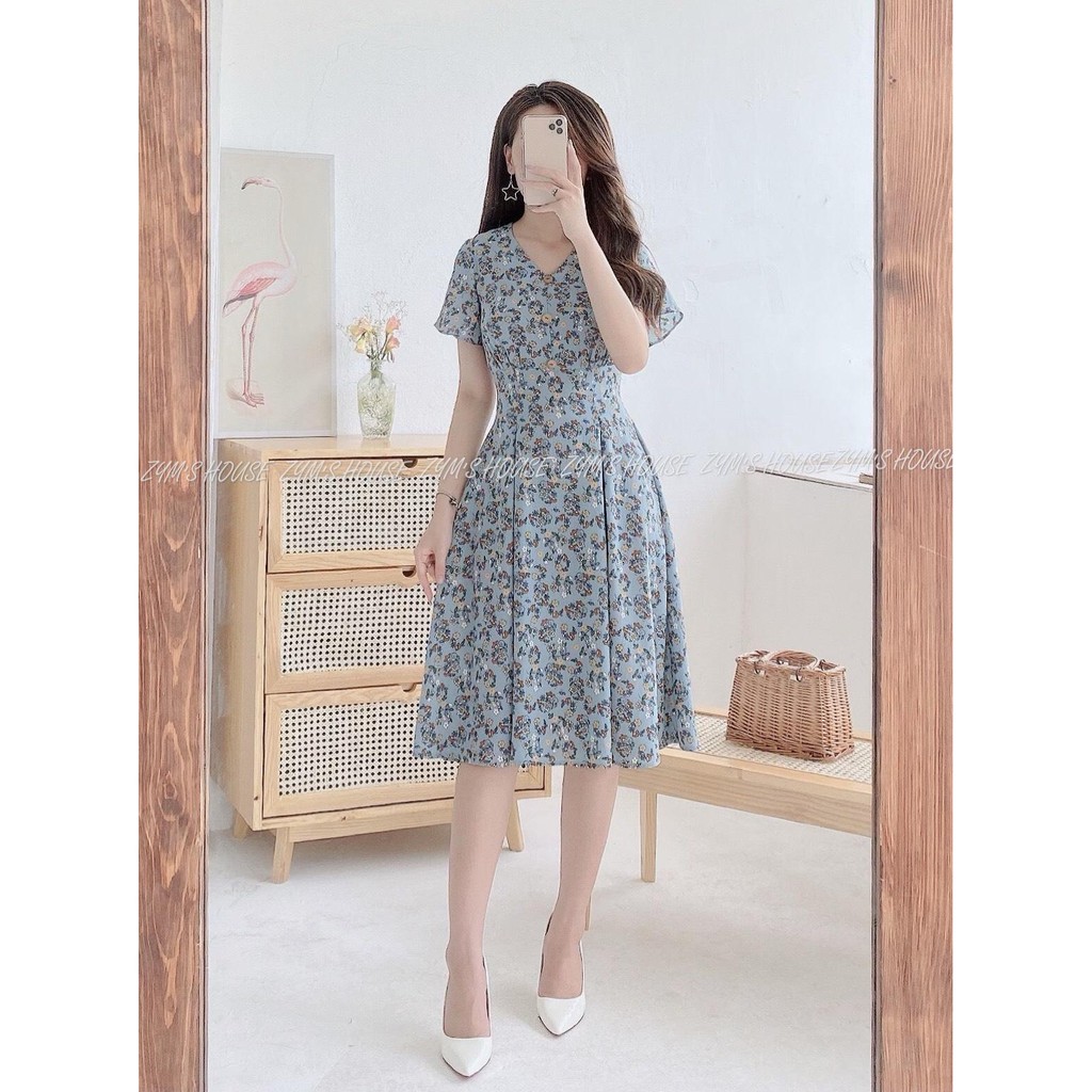 [Mã FAMALLT5 giảm 15% đơn 150k] Váy Xoè Hoa Lá Zym's House - V1162 | BigBuy360 - bigbuy360.vn