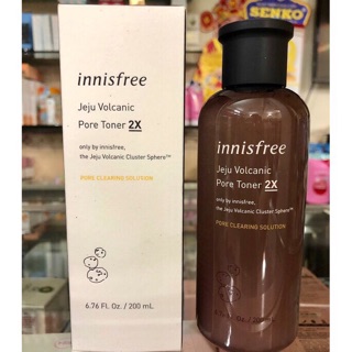 Nước hoa hồng chiết xuất tro núi lửa Innisfree Jeju Volcanic Pore Toner 2X