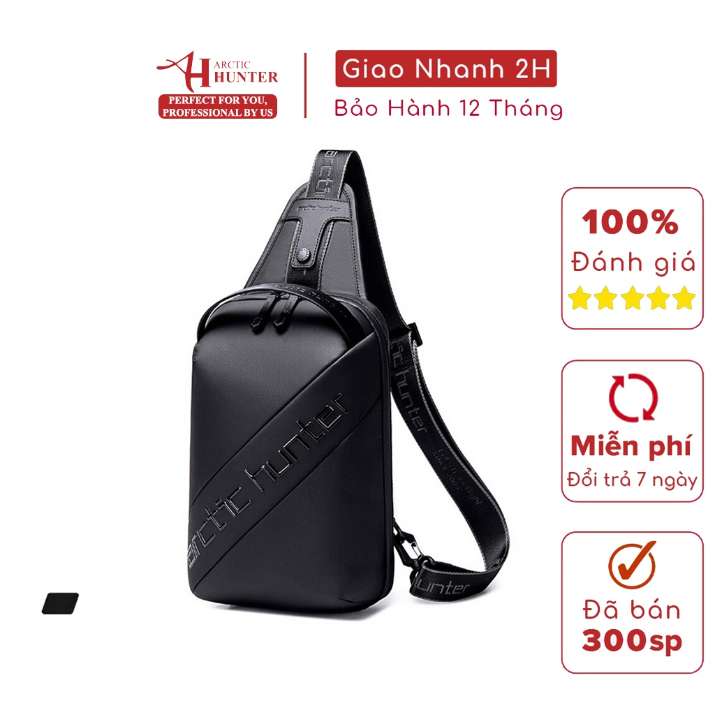 [Mã BMBAU50 giảm 7% đơn 99K] Túi đeo chéo du lịch Arctic Hunter chất liệu Oxford chống nước - XB00121