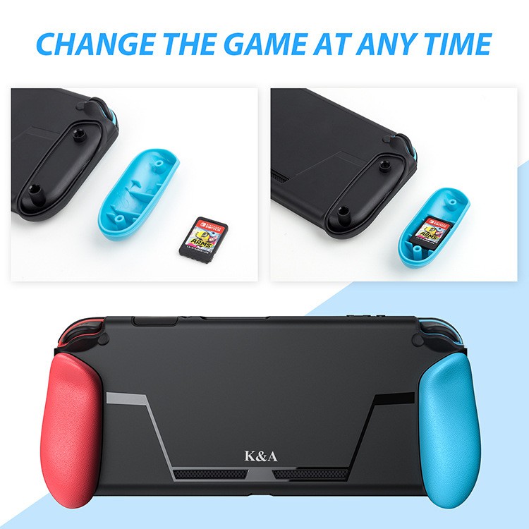 Case Nintendo Switch Chính Hãng Memo Có 2 Bộ Grips Có Logo Meo