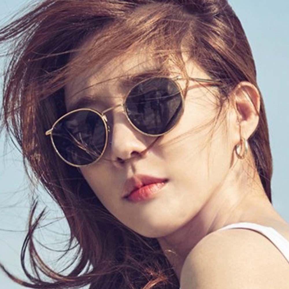 Kính Mát Gọng Tròn Gọng Kim Loại Thời Trang Dành Cho Nam|Mắt Kính Gọng Tròn Màu Sắc Thời Trang