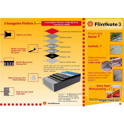 Sơn chống thấm hồ cá Koi, bể nước Flintkote NO.03