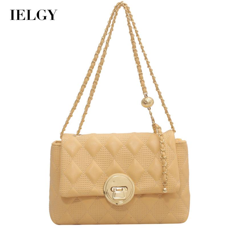 Túi Đeo Vai Hình Vuông Cỡ Nhỏ Họa Tiết Hình Thoi Phối Dây Xích Thời Trang Cho Nữ