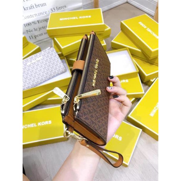 TÚI VÍ MK KHOÁ ZIPPY ĐÔI FULLBOX PHỐI MÀU HÀNG SẴN VINKYSHOPTK