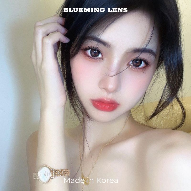 Lens mắt Black kính áp tròng đen tự nhiên, đủ size có giãn