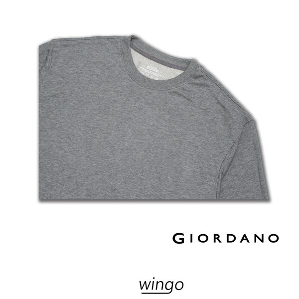 Áo Nỉ Giordano Classic Sweater Grey | BigBuy360 - bigbuy360.vn