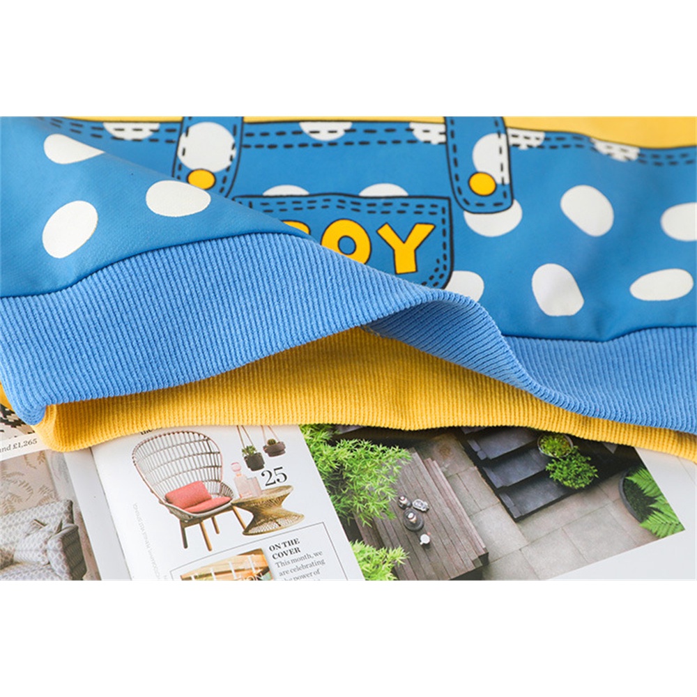 Set trang phục BEAR LEADER tay dài in họa tiết hoạt hình thời trang xuân thu cho trẻ em 6-48 tháng tuổi