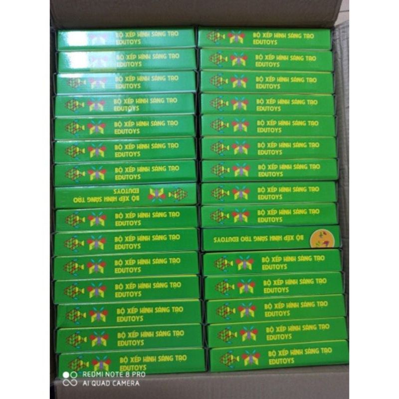 Bộ xếp hình tangram 155 chi tiết đồ chơi gỗ phát triển trí tuệ