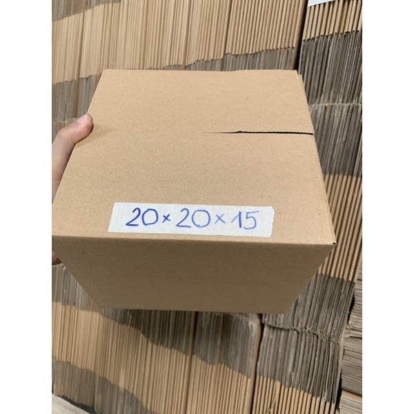 20 HỘP GIẤY 20x20x15 CARTON ĐÓNG HÀNG-Thùng giấy giá rẻ-Thùng giấy có sẵn-Xưởng thùng giấy