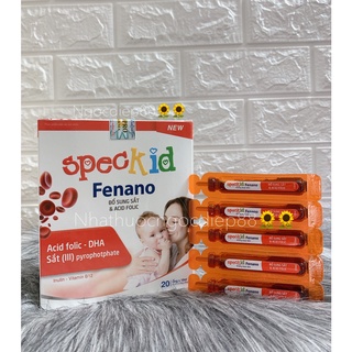 SPECKID FENANO hộp 20 ống bổ sung sắt và acid folic cho bé