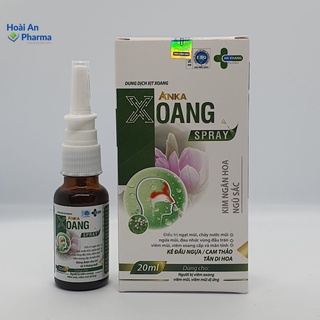 Xịt xoang mũi Anka Xoang Spray, hỗ trợ viêm xoang, viêm mũi, viêm mũi dị ứng